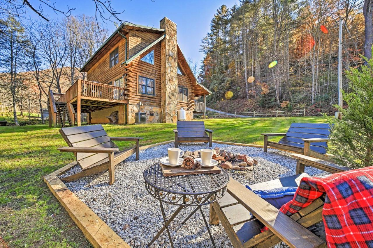 Creekside Bryson City Cabin With Private Hot Tub Villa Exteriör bild