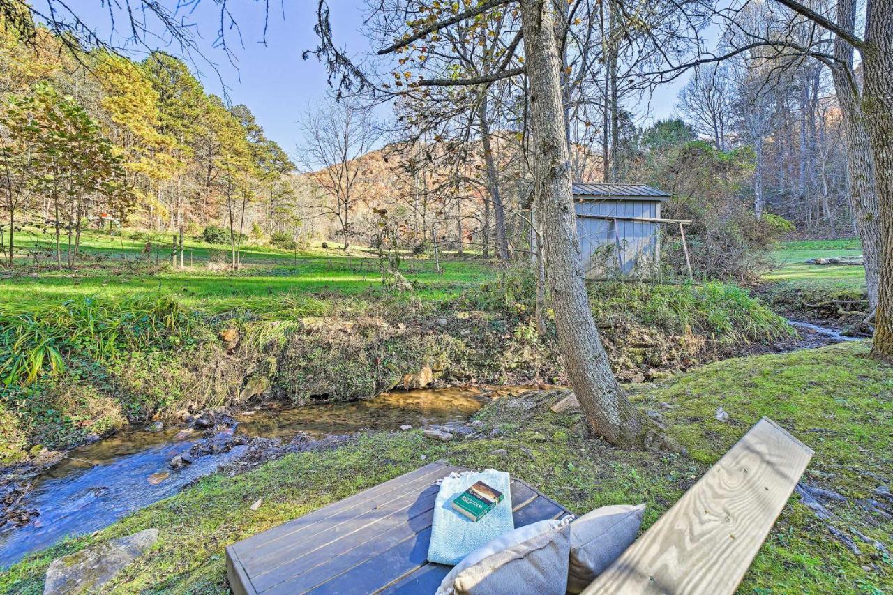 Creekside Bryson City Cabin With Private Hot Tub Villa Exteriör bild